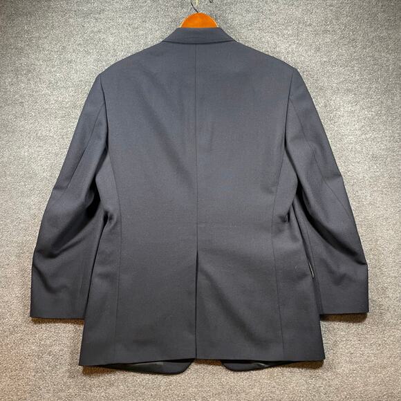 Wimbledon of England Blazer 40R Blue Single Breast Notch Lapel Wool Blend - Picture 13 of 14